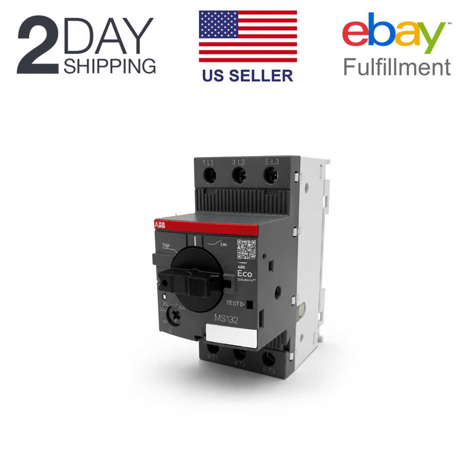 ABB MS132-2.5 Manual Motor Starter, 1.6-2.5A, 690V 1SAM350000R1007 US STOCK NEW