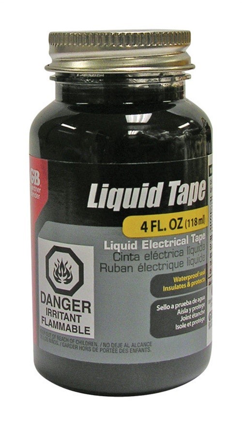 Gardner Bender 2.0in. W X 2.0in. L Black Rubber Liquid Electrical Tape 4oz