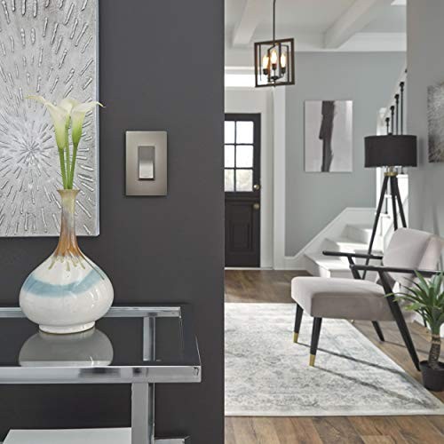 Legrand Radiant Brushed Nickel 15A 3 Way Rocker Light Switch Easy Install