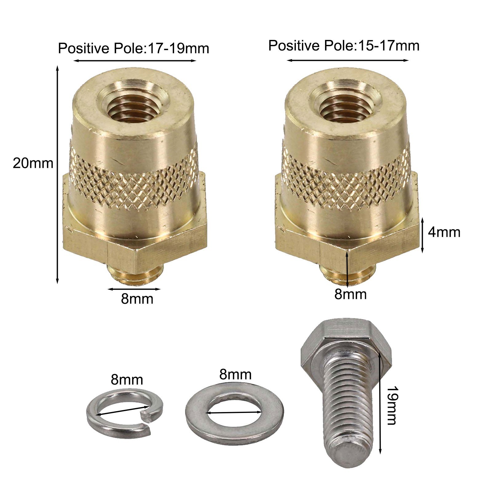 Diversified Usage M8 Brass Connectors Suitable for Various Vehicles Types
