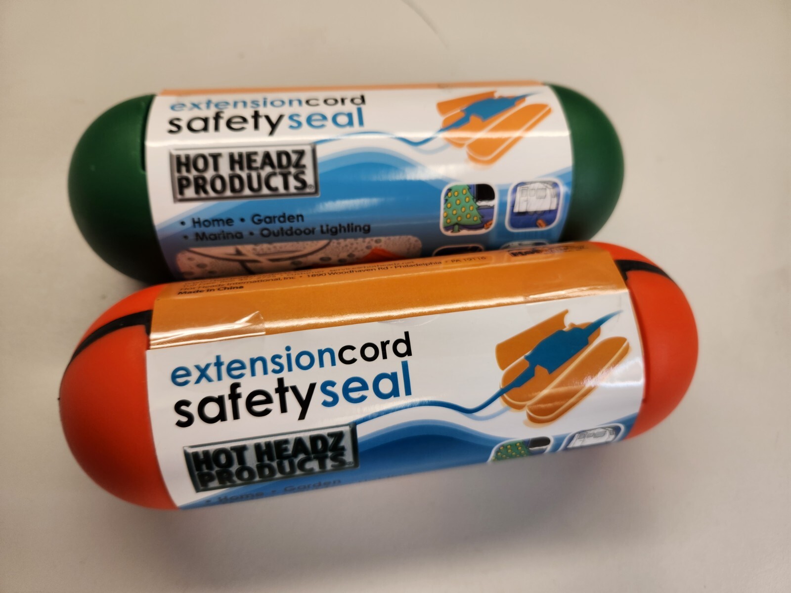 Hot Headz Extension Cord Safety Seal/ Home Garden Marina Outdoor NO CORDS