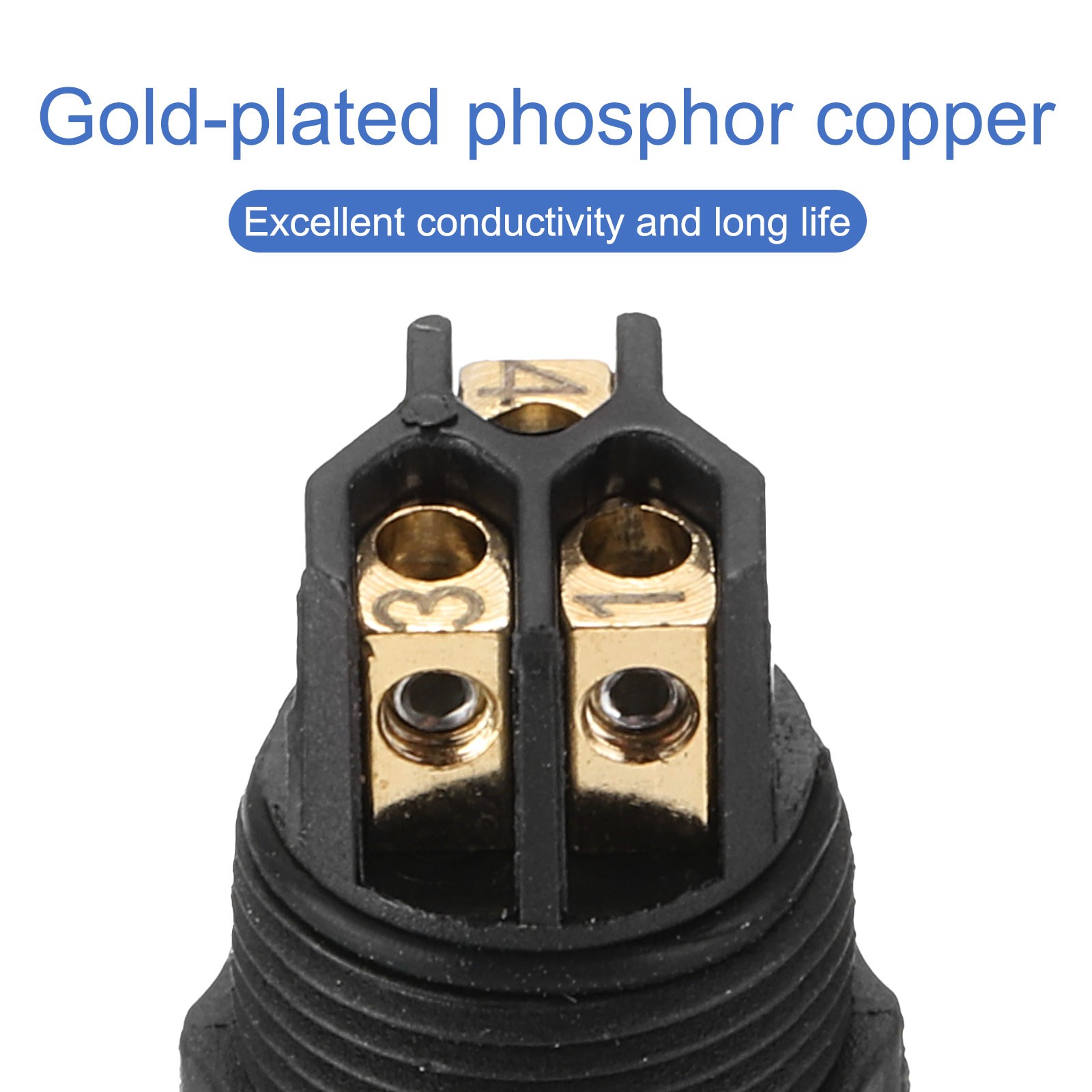 4 Set – 3 Pin M8 Female Male Aviation Connector Wire Plug A Coding 8mm Circular
