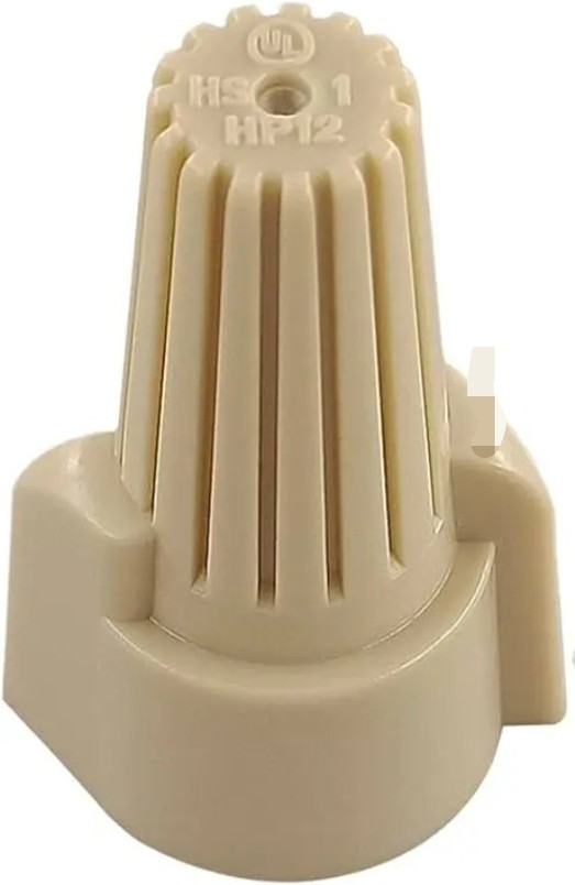 Tan Winged Twist-On Wire Nut Connector, UL LISTED 100/pack
