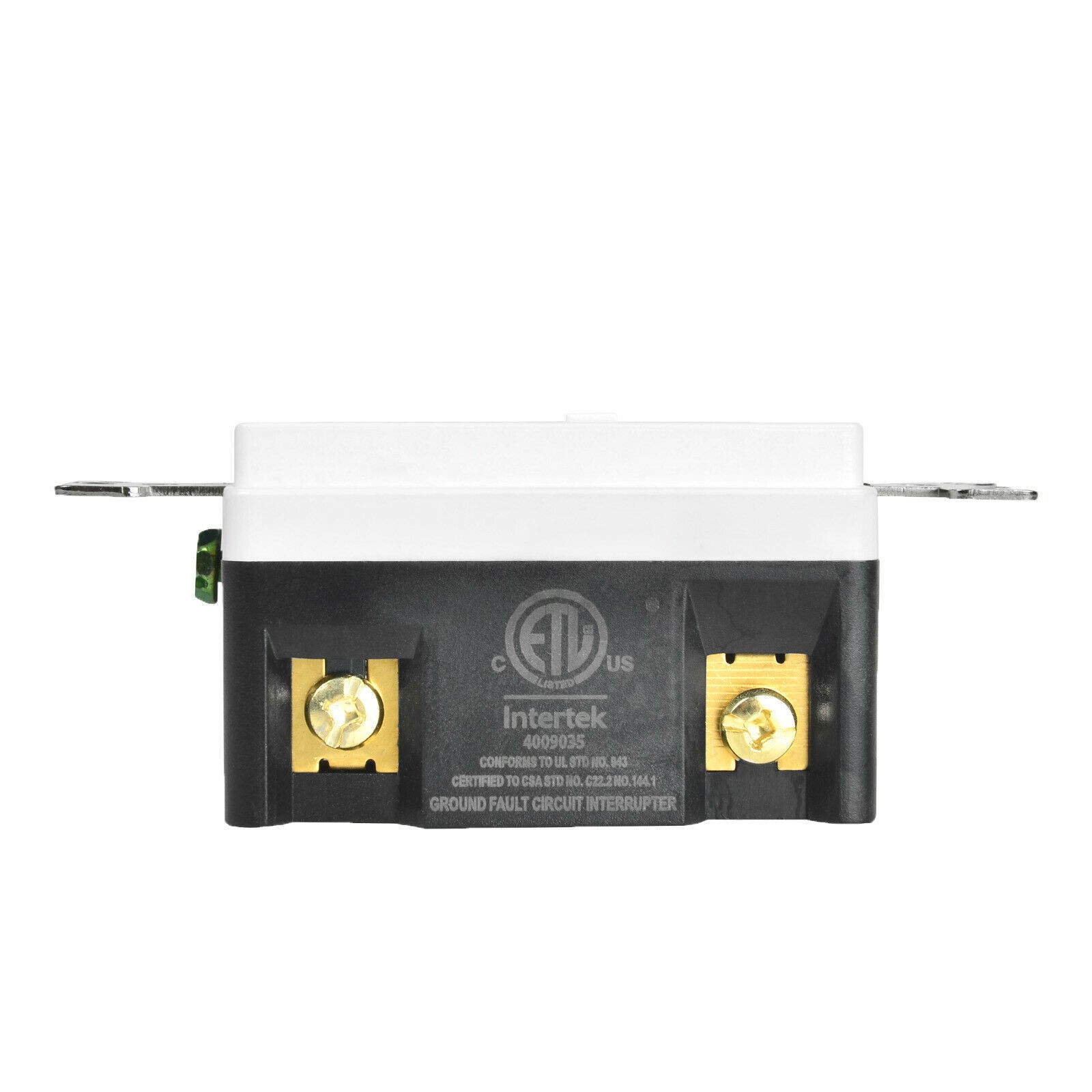 3-Pack 15 Amp GREENCYCLE GFI Electrical GFCI Outlet, Wall Plate Included White