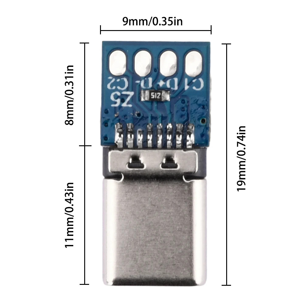 Fast Charge PD QC2.0 Trigger Module 9V 12V 15V 20V Type-C Male Power Decoy Board