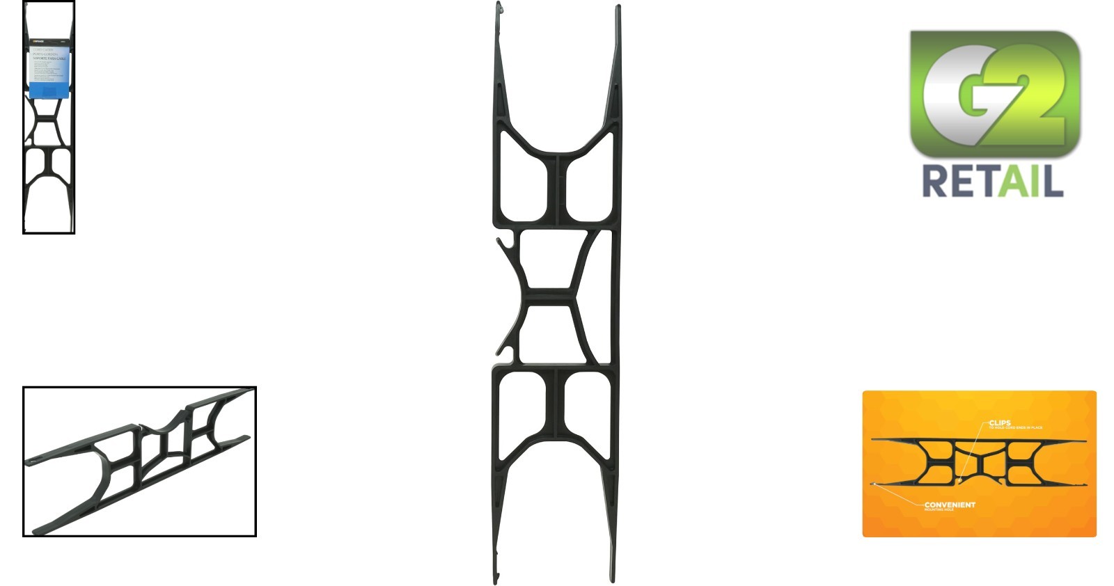Impact-Resistant Extension Cord Wrap – H-Frame Design for Easy Wall Mounting