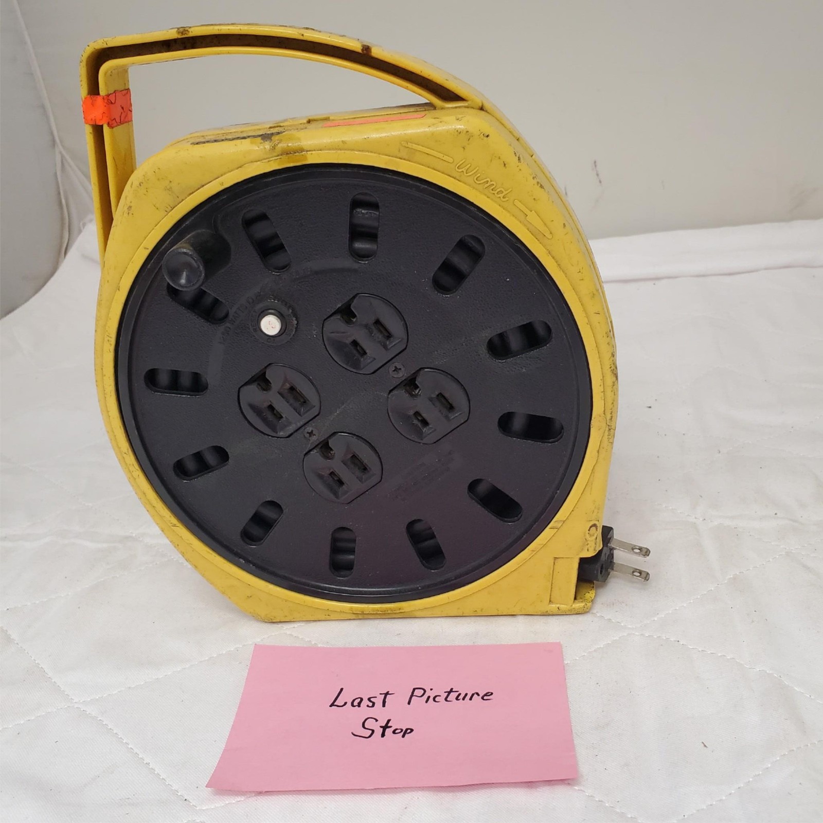 Commercial Power Industrial Multiplug Extension Cord Reel 6000-25G LOT-642