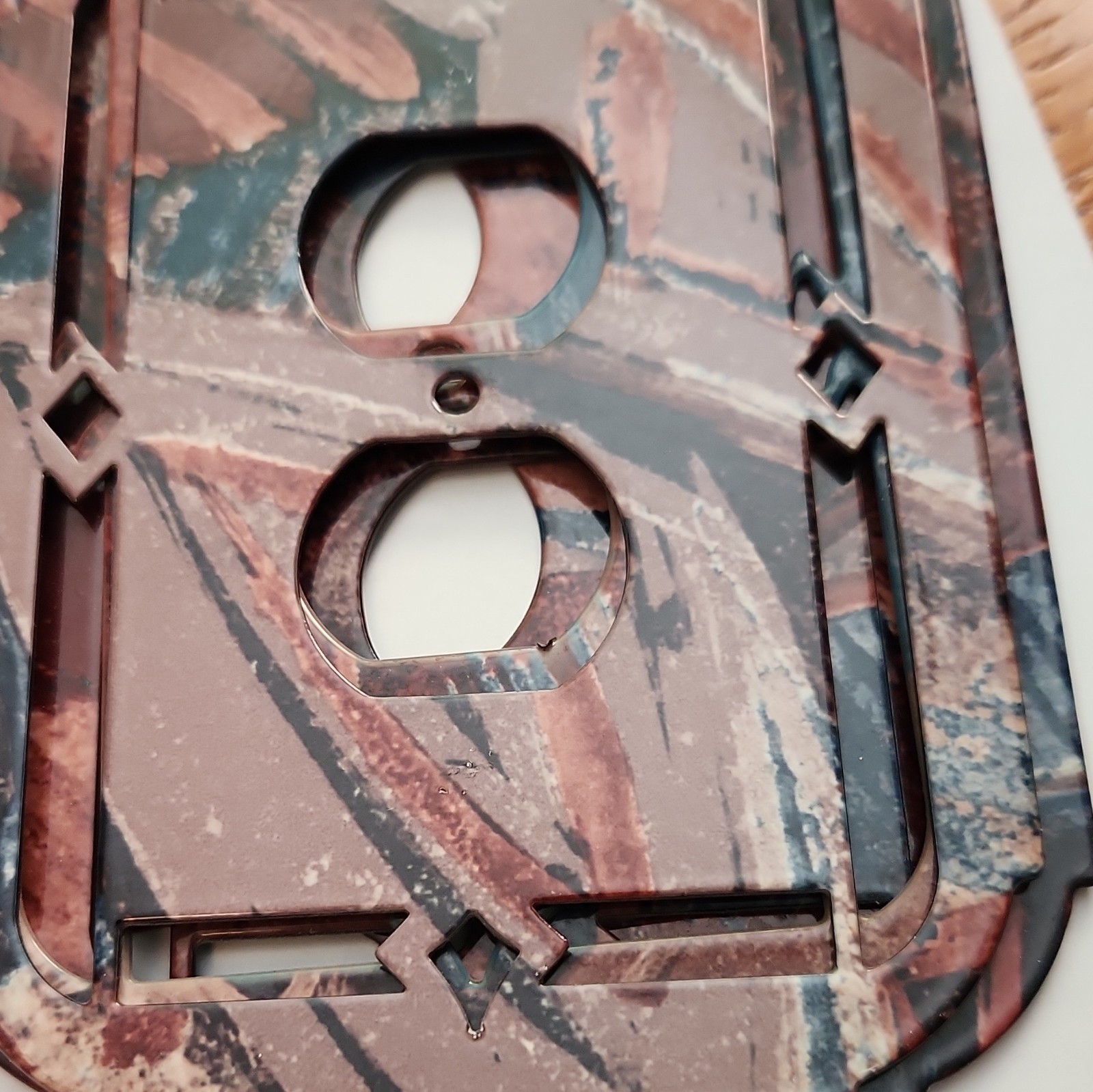 10 Southwestern Decorator/Rocker Wall Plate Brown/Black Matte Plastic
