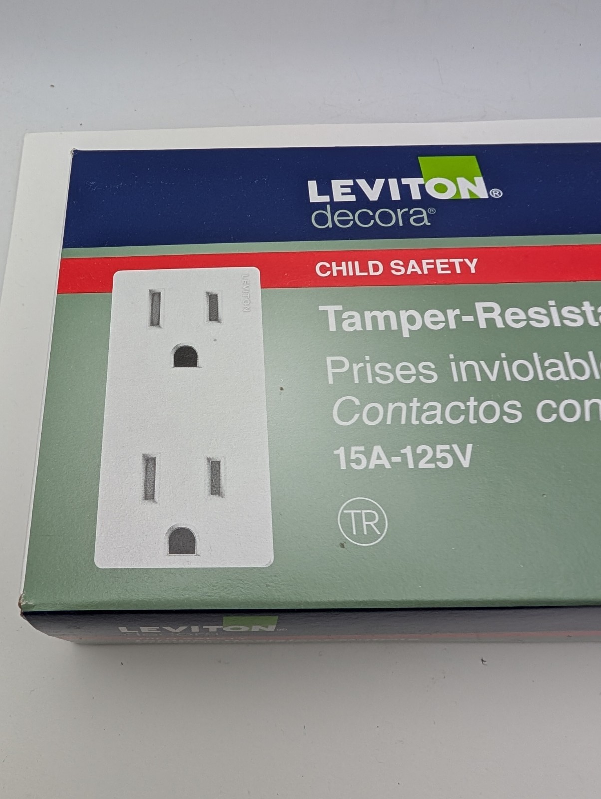 LEVITON 10 PACK CHILD SAFETY OUTLETS (T5325-WMP) TAMPER-RESISTANT (New, Sealed)