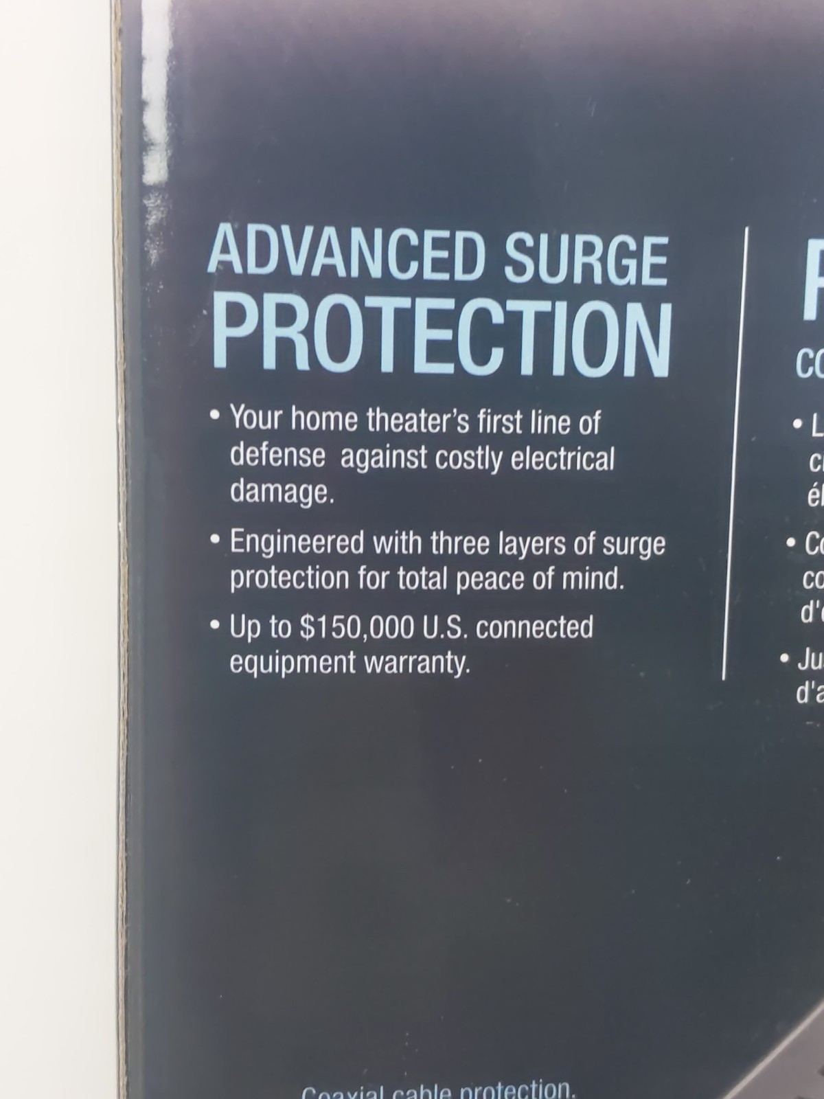 Staples Home Theater Surge Protector 24507 Coaxial Cable 1500 joules 6 Outlets