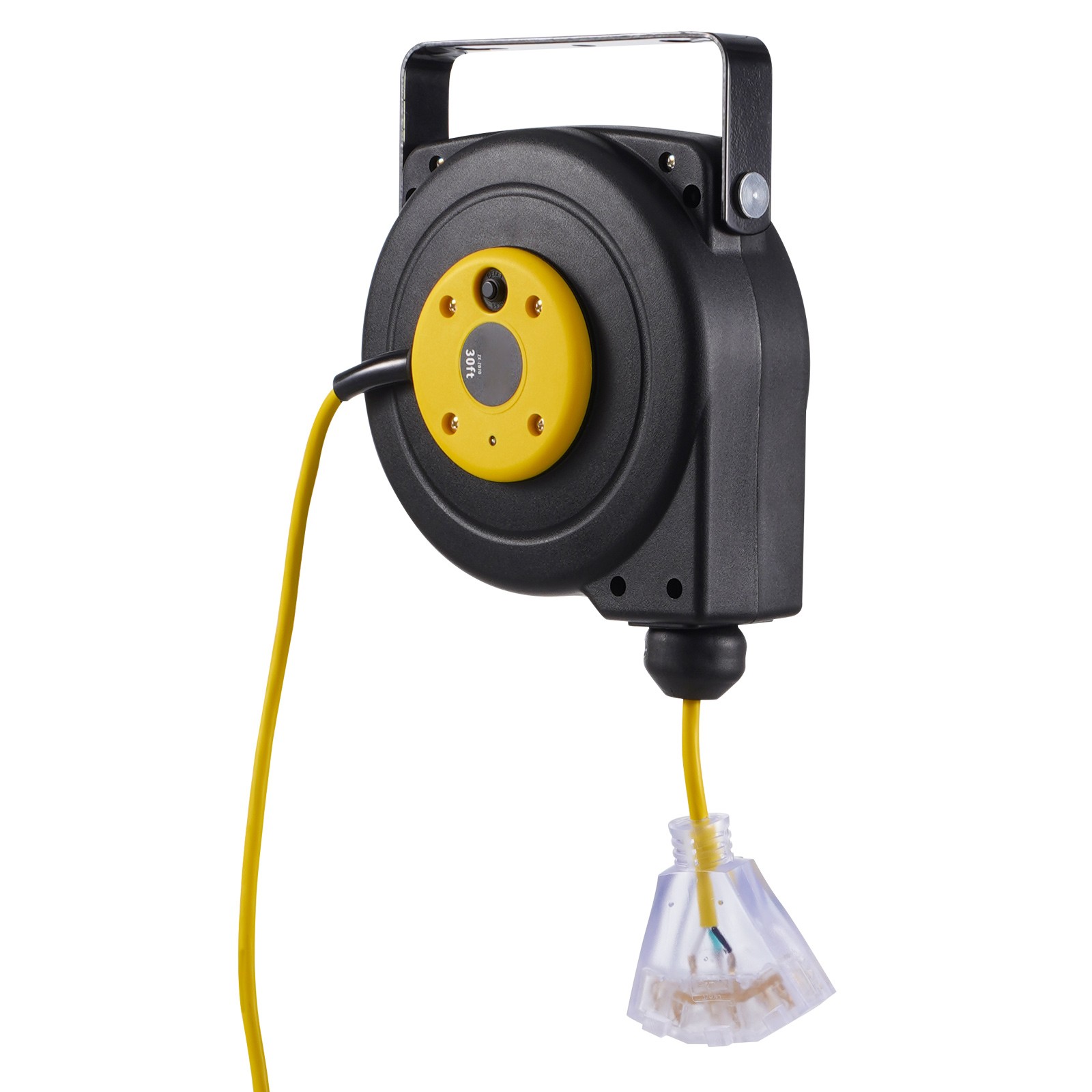 Uimoso Retractable Power Cord Reel with 30FT 16AWG/3C SJTOW Cable