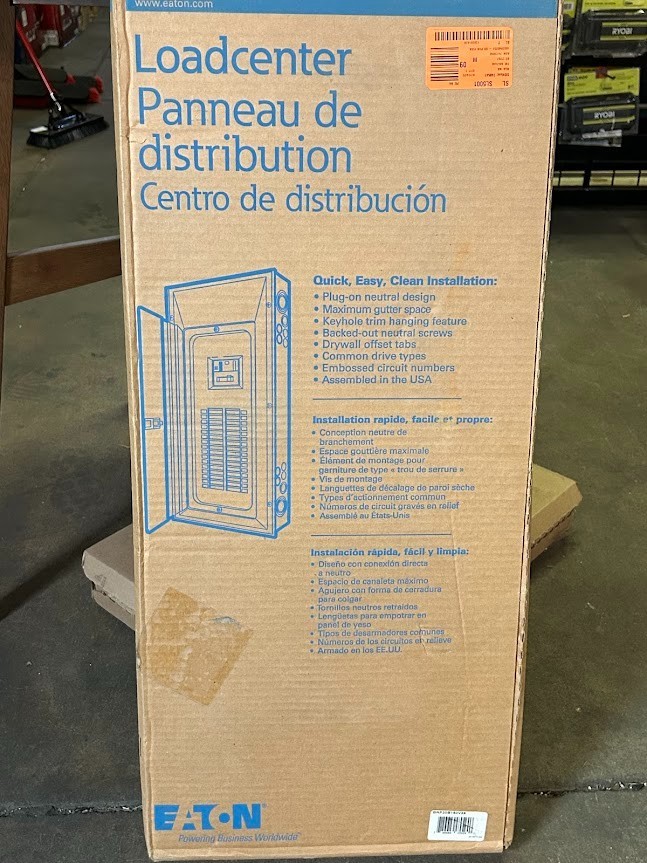 Eaton BR 150A 30SPC 60 Circuit Main Breaker Indoor Plug On Neutral Load Center
