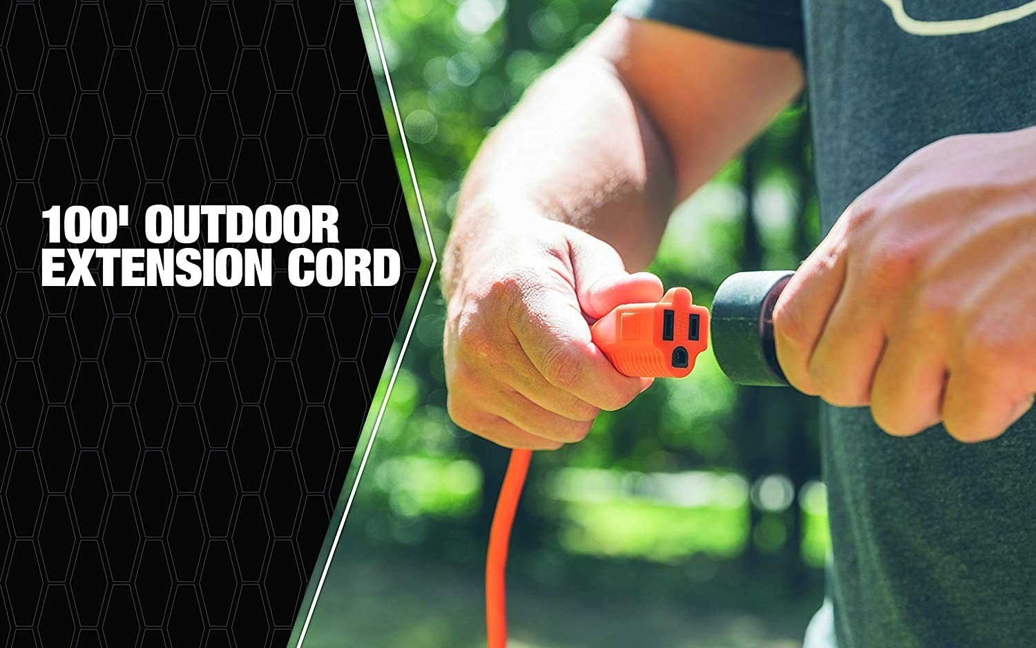 6-100 FT Heavy Duty 16/3 Outdoor Extension Cord Waterproof 13 A 1875W ETL Listed