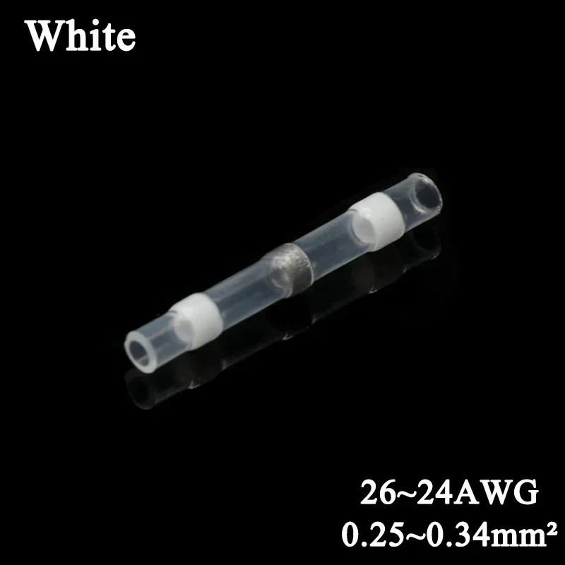 10 ~ 500pcs Solder Seal Wire Connectors Kit Heat Shrink Butt Crimp Terminals Wa