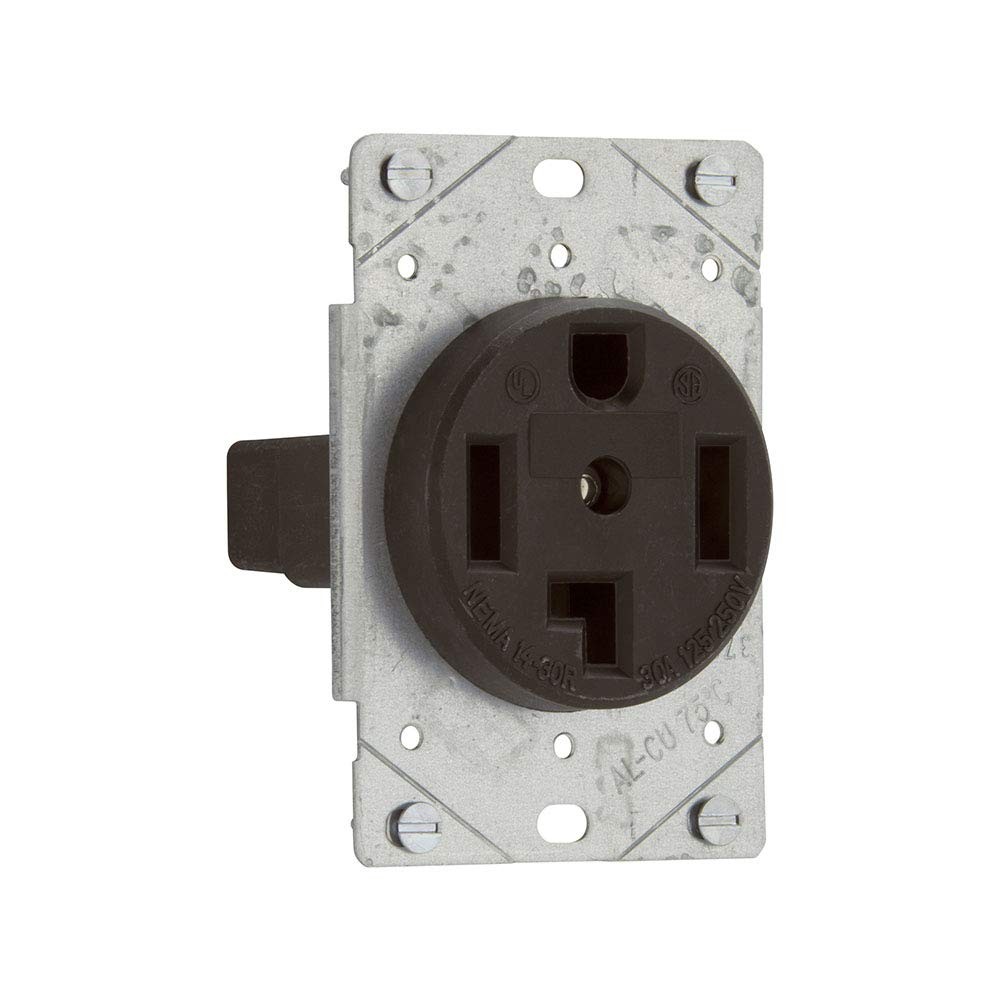 Eaton 1257-SP 3-Pole, 4-Wire 30-Amp 125/250-Volts Flush Mount Device Power