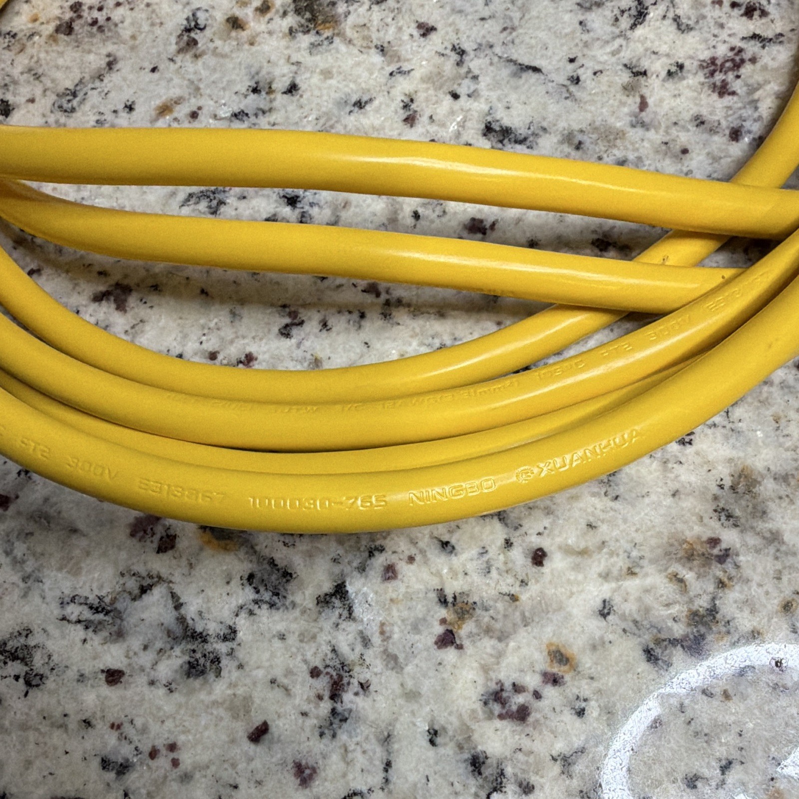 20FT 12AWG 250V 20A Yellow Extension Cord Indoor/Outdoor