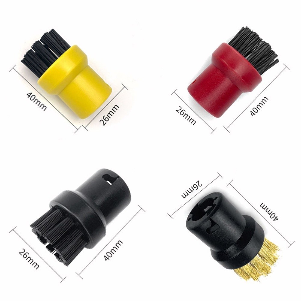 Steam Cleaner Kit Nozzle Attachments ABS Adapters Abrasion-resistant Bristles