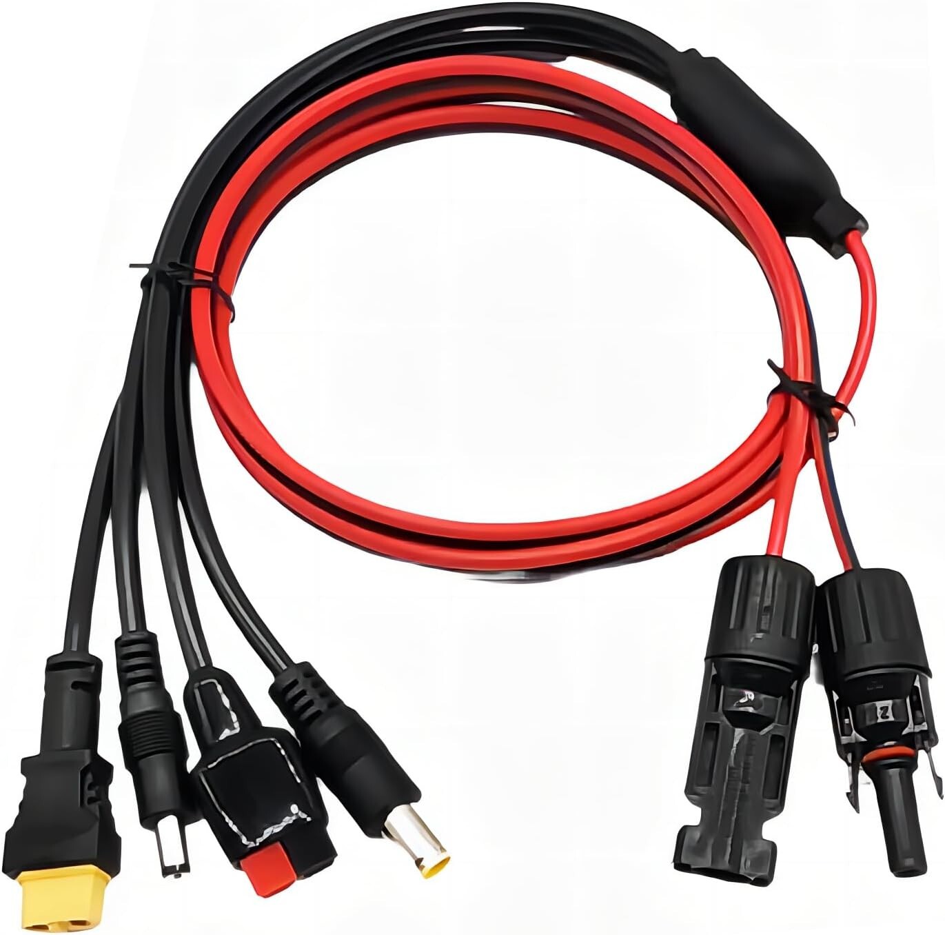 4-in-1 Solar Connector Solar Panel Extension Cable Kit For XT60/DC7909/DC5521 US