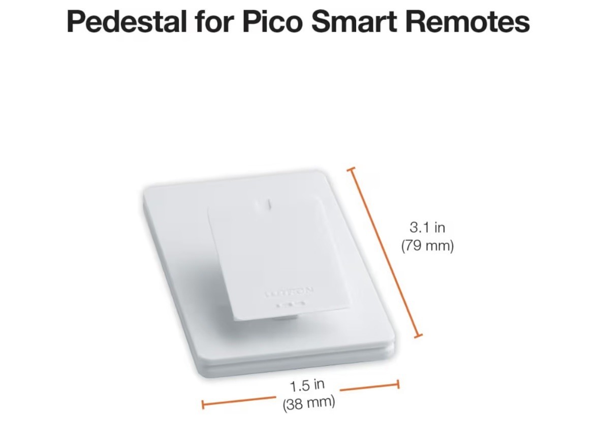 Lutron Caseta Smart Lighting Pedestal for Pico Remote, L-PED1-WH, White