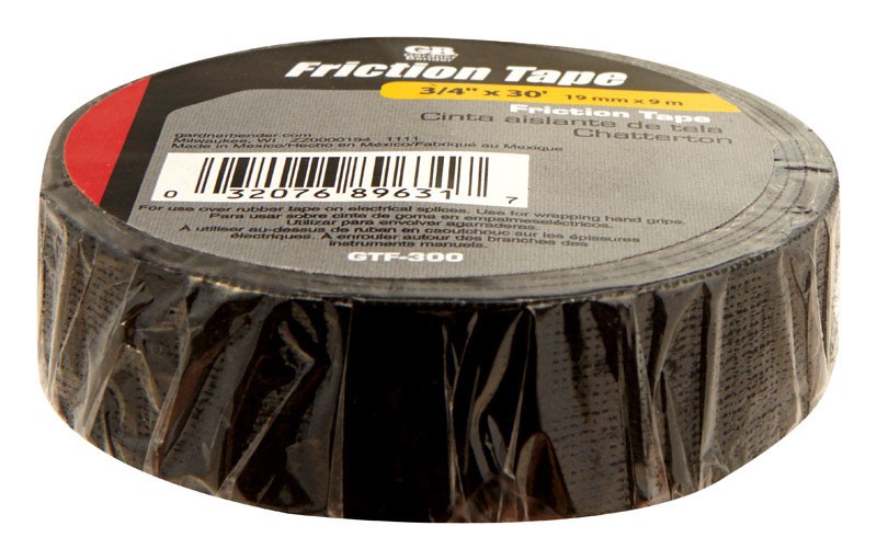 Gardner Bender GTF-300N Matted Finish Black Friction Tape 3/4 x 30 in.