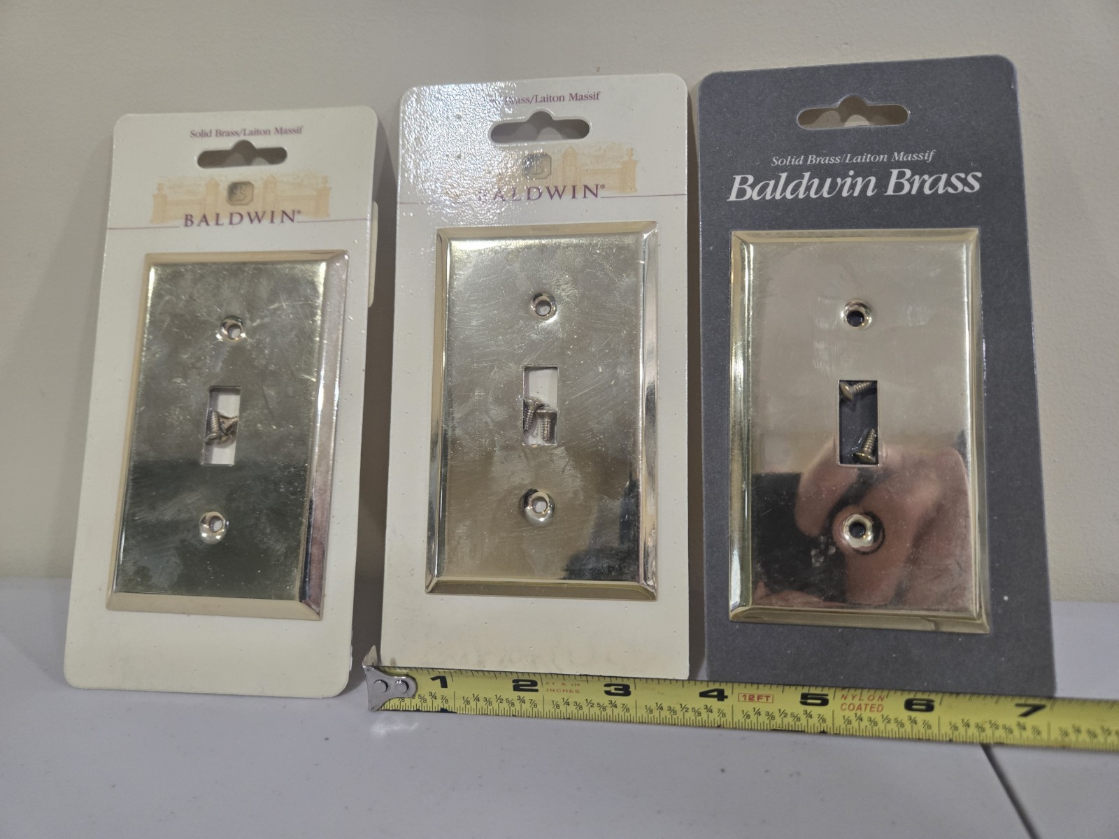 Baldwin Brass Gold Traditional Single Toggle Switch Wall Plate