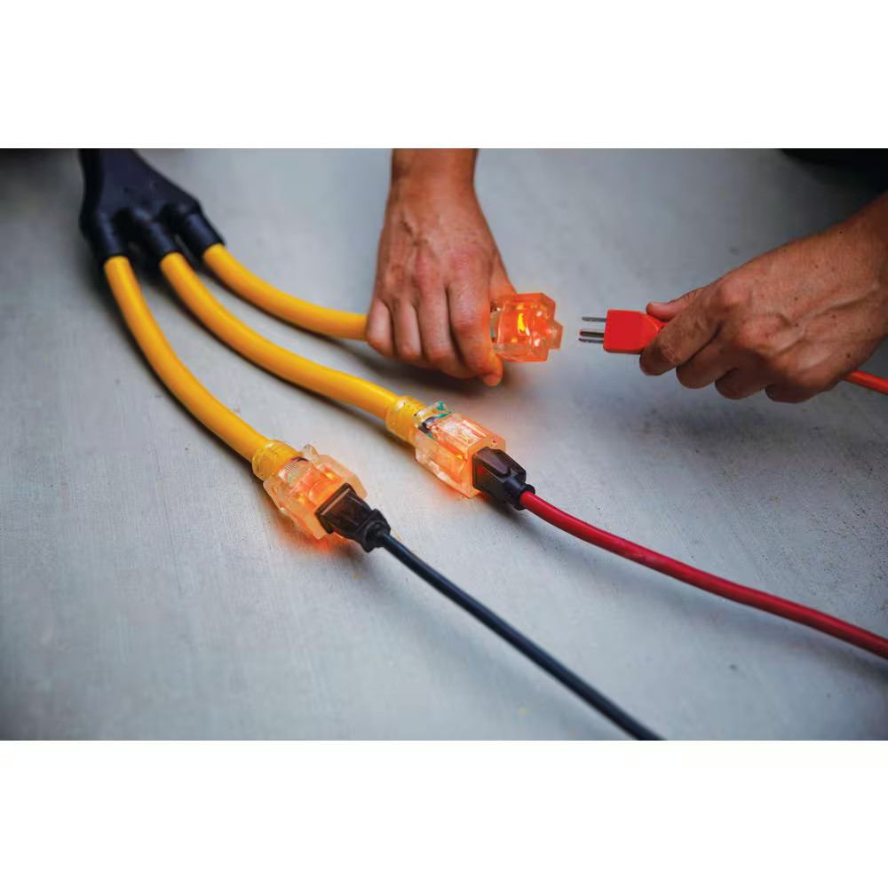 2 Ft 30-Amp 125-Volts Generator Extension Cord Adapter