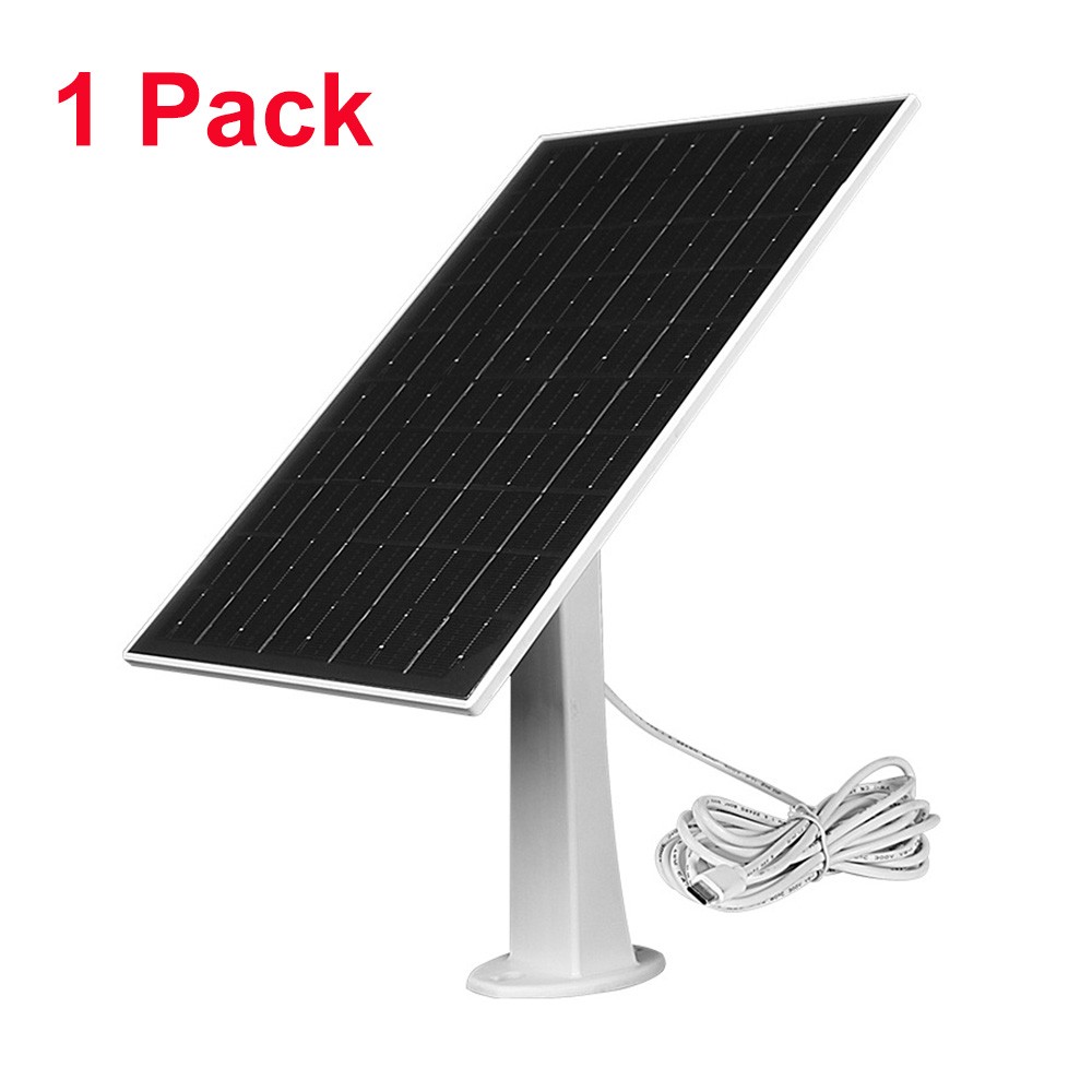 8W Solar Panel Charger for Ring Camera Spotlight & Stick Up Cam with 10ft Cable