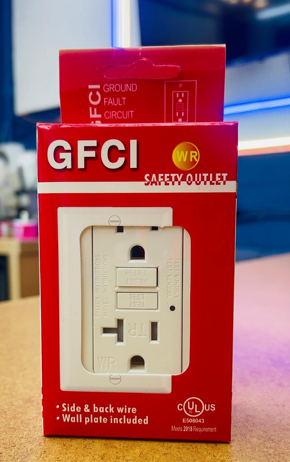 (1 PCS) 20 Amp GFCI TR WR Outlet /Tamper Resistant/ Weather Resistant /UL White