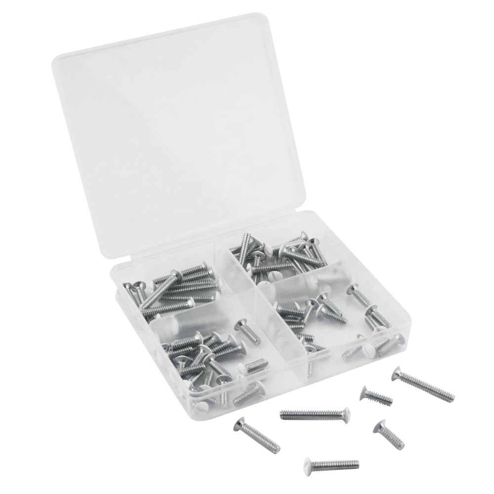 Wall Plate Screws, White Outlet Screws 6-32 Thread Light Electrical Cove