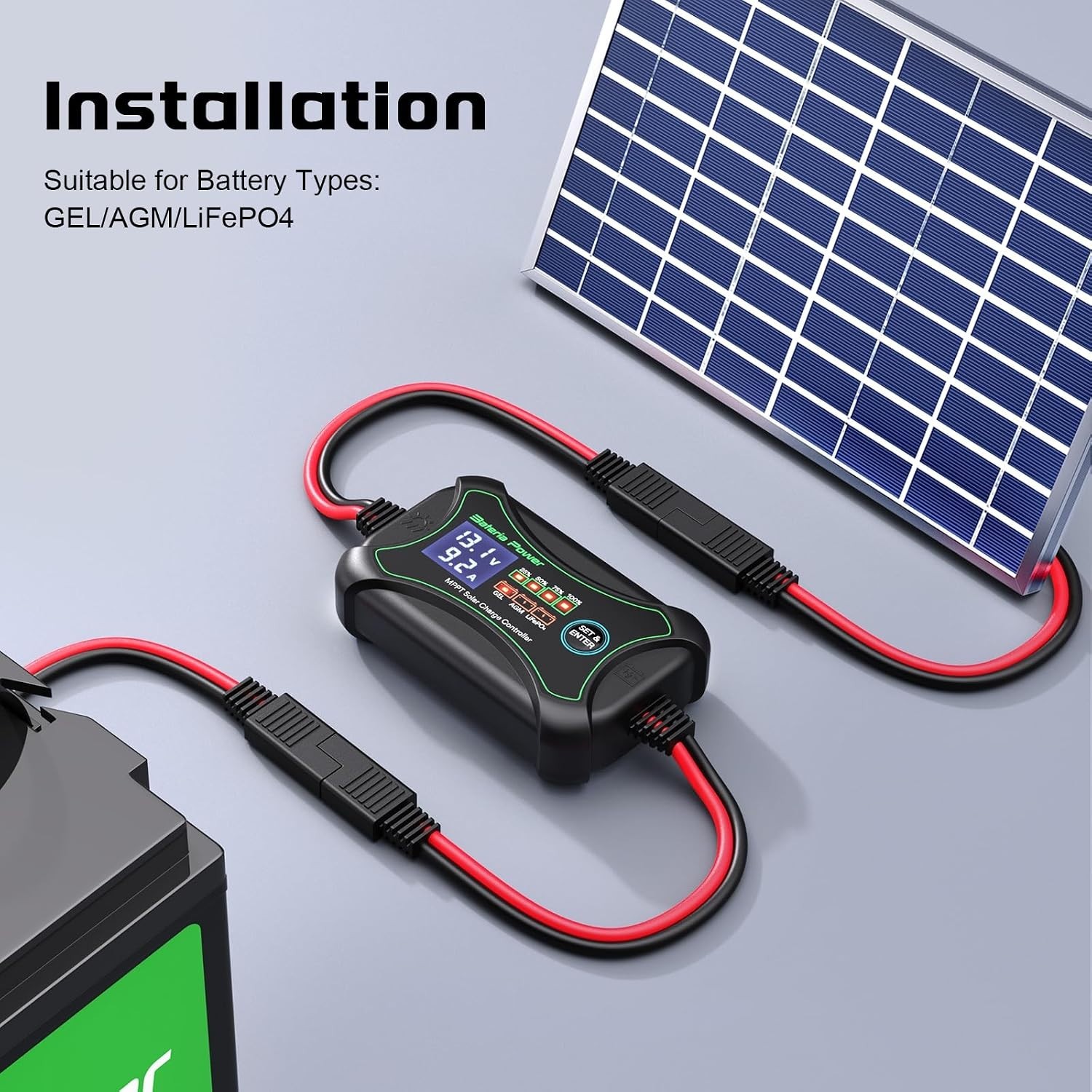 Lightweight Portable Solar Panel Controller