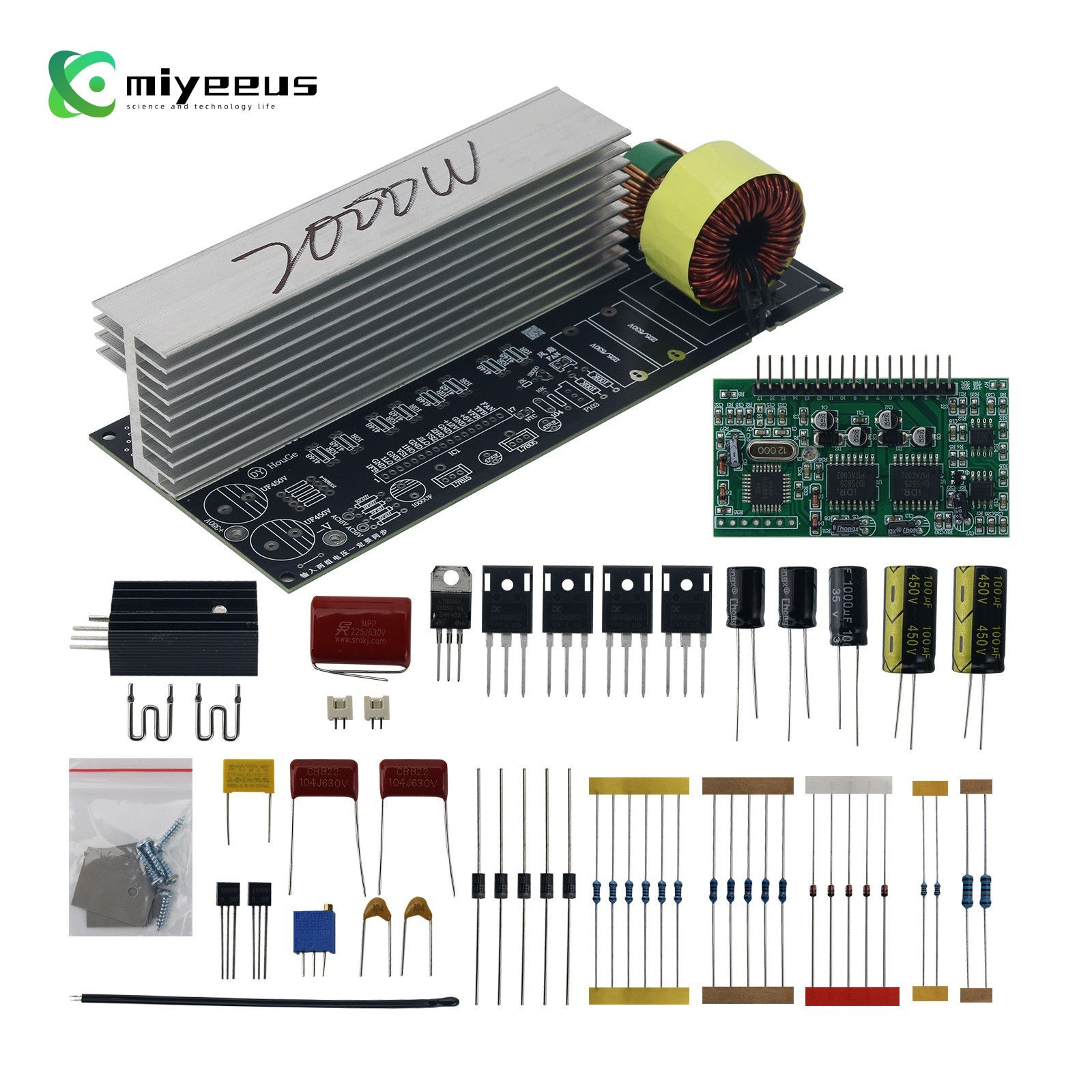 1000W 2000W Pure Sine Wave Inverter Board 220V Output for Amplifier Unassembled
