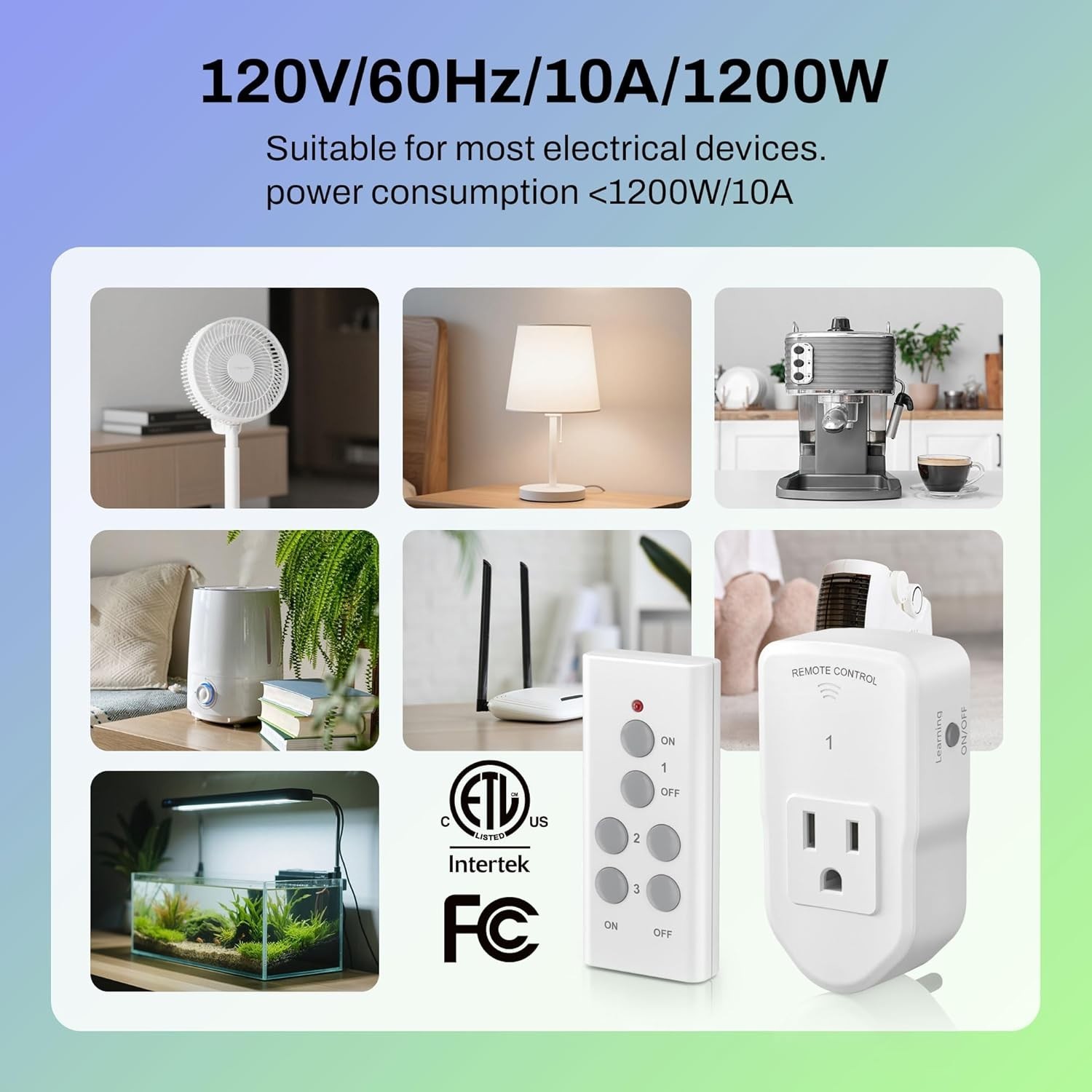 Versatile Wireless Remote Switch for Lights & Appliances – Easy Installation