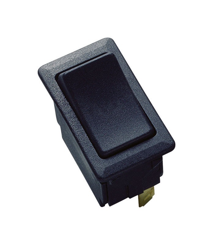 Gardner Bender GSW-45 Nylon Black 20A 125V ac Standard SPST On/Off Rocker Switch