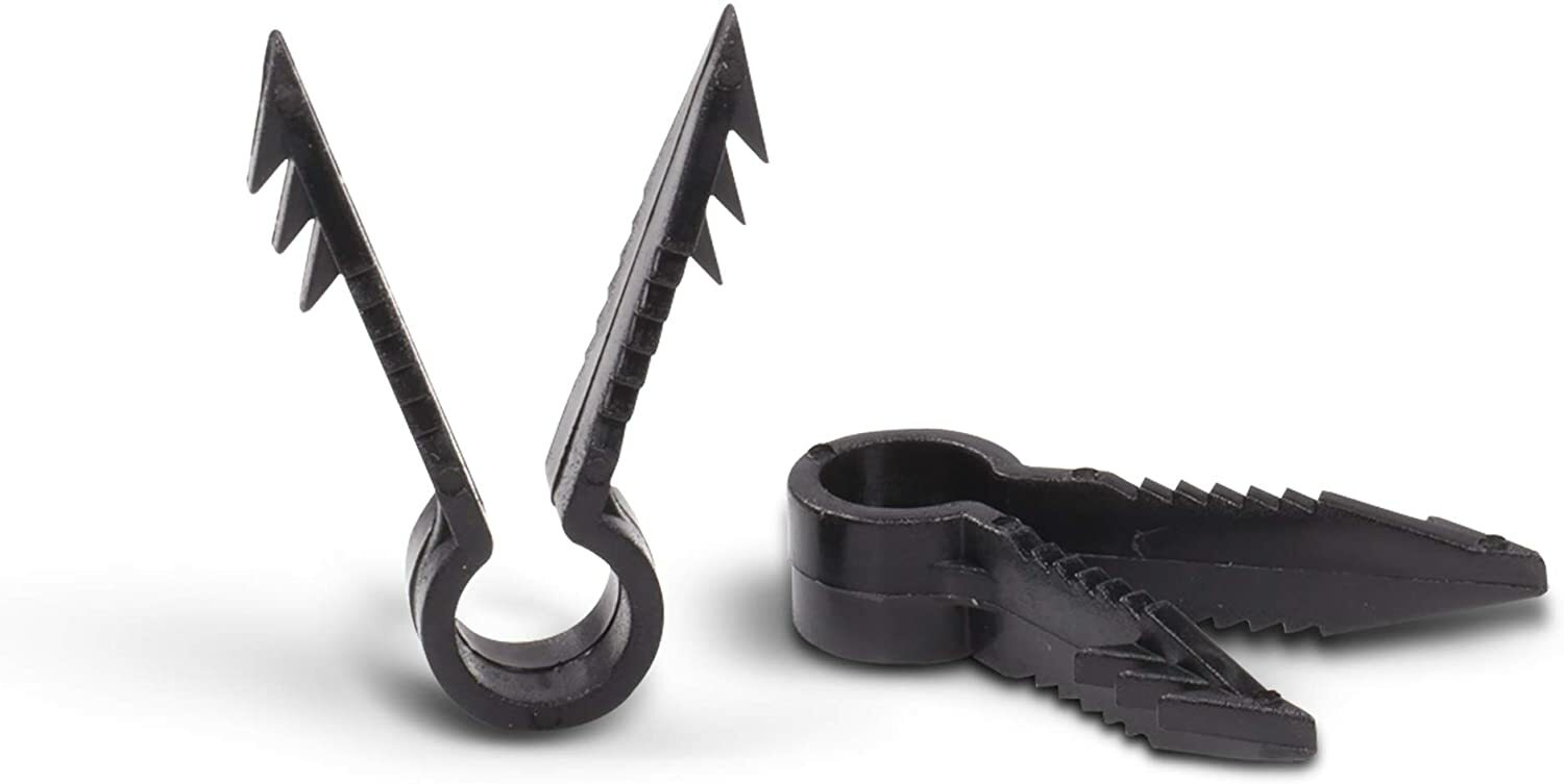 Push In Clips – Quality Plastic Cable Clips Stucco Tools – Pack of 10 – Black