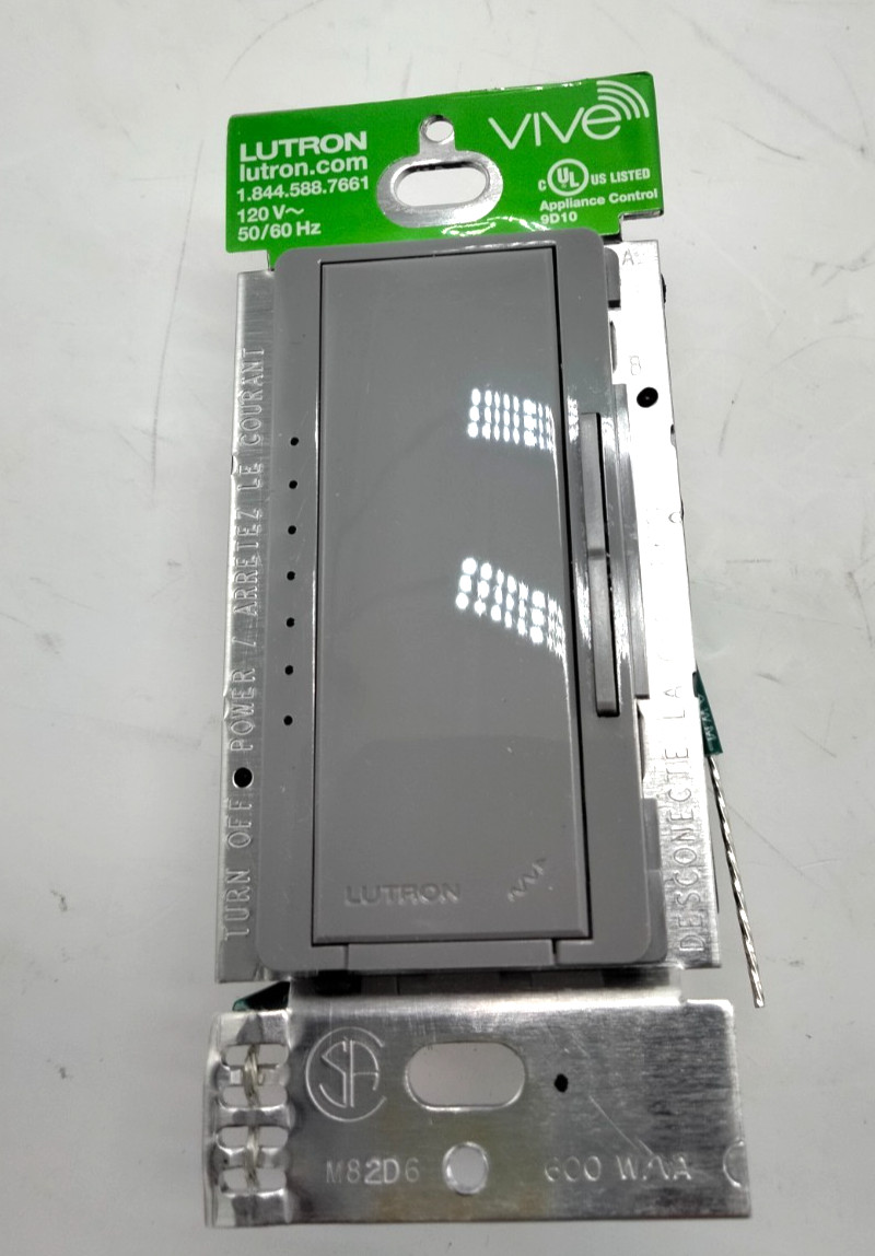 Lutron Vive Maestro RF Wireless Dimmer Switch Gray 120V MRF2S-6ND-120-GR