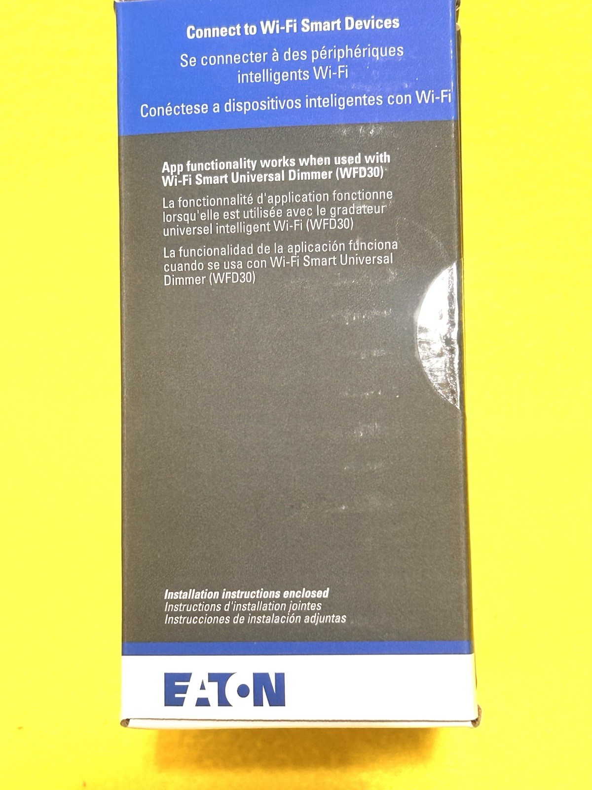 Eaton Smart 3-Way Universal WiFi Dimmer Switch Brown Black or Gray WACD-C7-SP-L