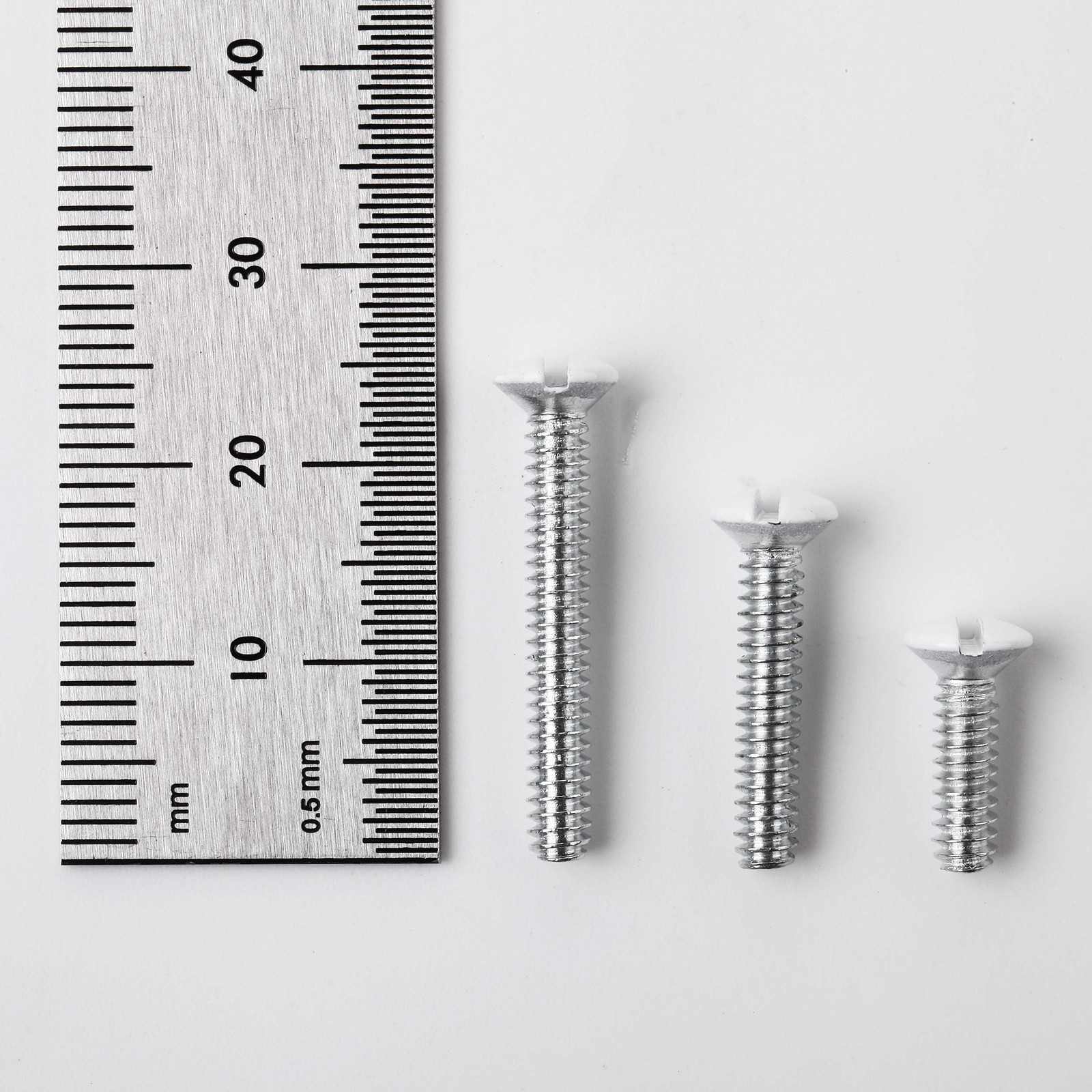 Bates- Wall Plate Screws, 75 Pack Assorted Size, 1″, 3/4″, 1/2″, Silver