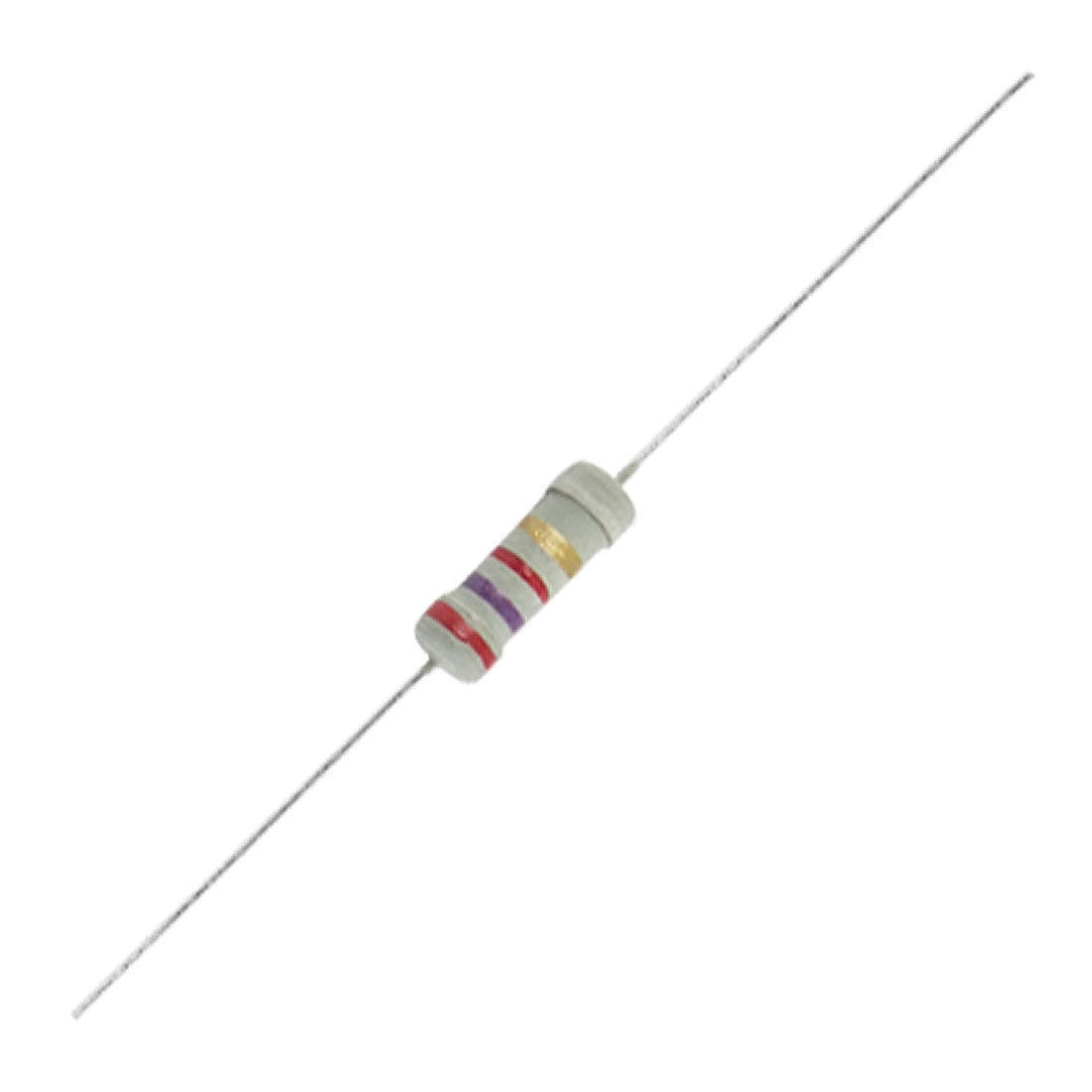 2.7 OHM 0.5W CARBON FILM RESISTOR 2.7R 0.5W W (LOT OF 5)