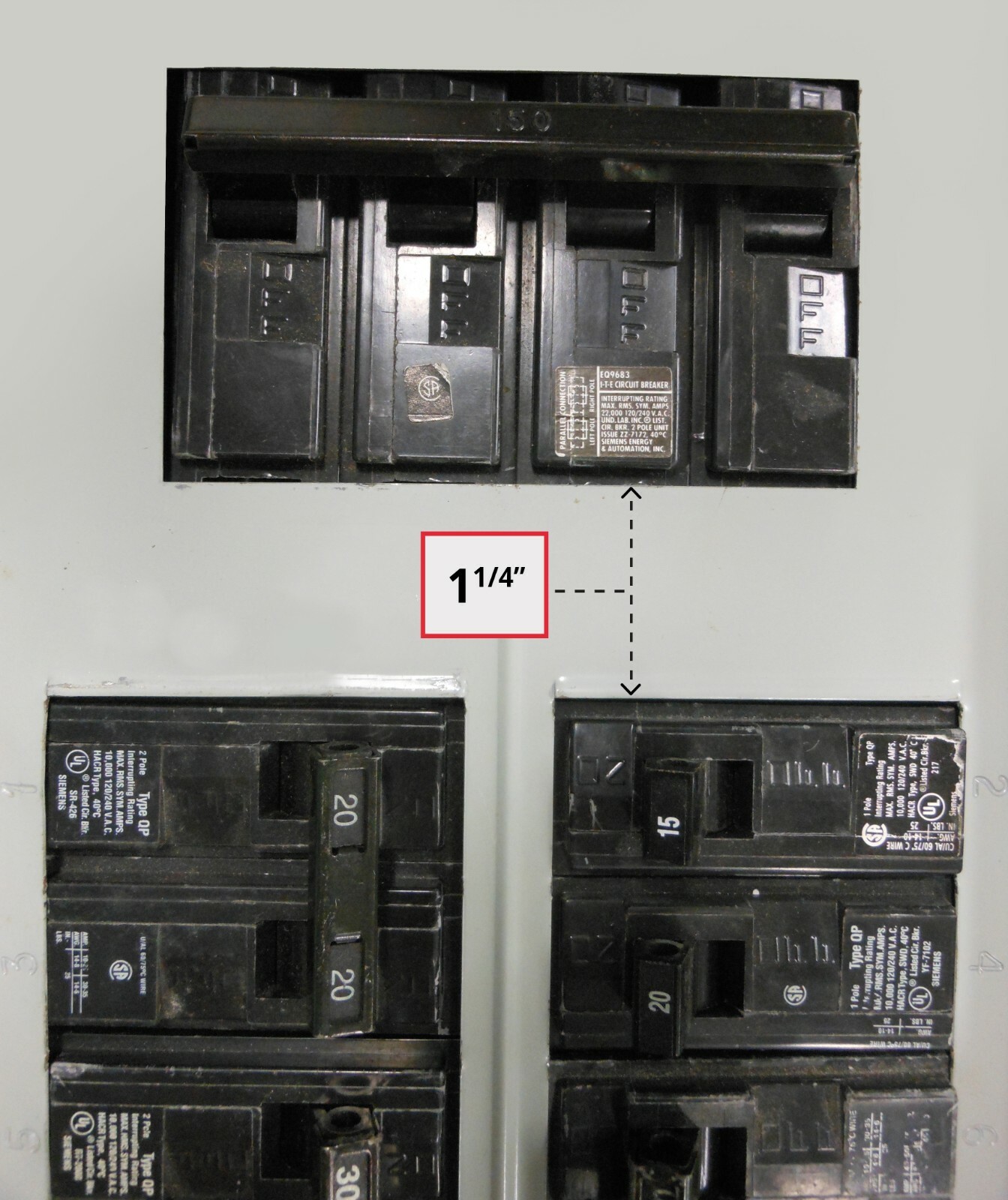 ITE-200A Siemens ITE Generator interlock kit 150 or 200 Amp Panel LISTED