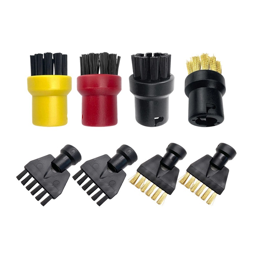 Steam Cleaner Kit Nozzle Attachments ABS Adapters Abrasion-resistant Bristles
