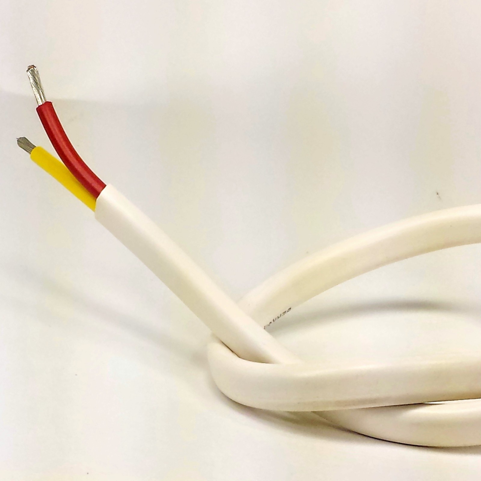 16/2 AWG Gauge Marine Grade Wire, Boat Cable, Tinned Copper, Flat Red/Yellow