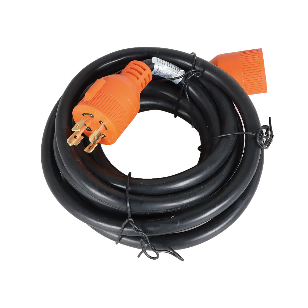 15 Feet 30 AMP 4 Prong NEMA 14-30P/NEMA14-30R Generator Extension Cord