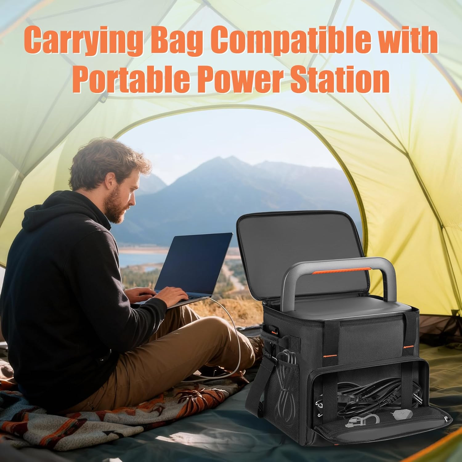 Power Station Storage Bag Compatible with Jackery Explorer 2000 V2/Jackery 1000