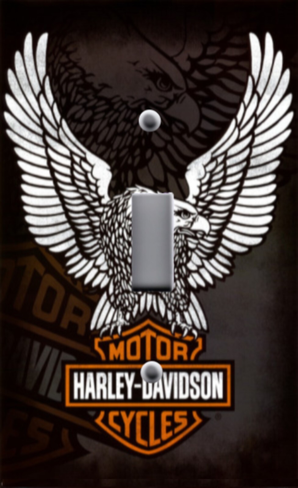 WALLPLATE HARLEY DAVIDSON EAGLE MAN CAVE DECOR Light Switch Plate & Outlet Cover