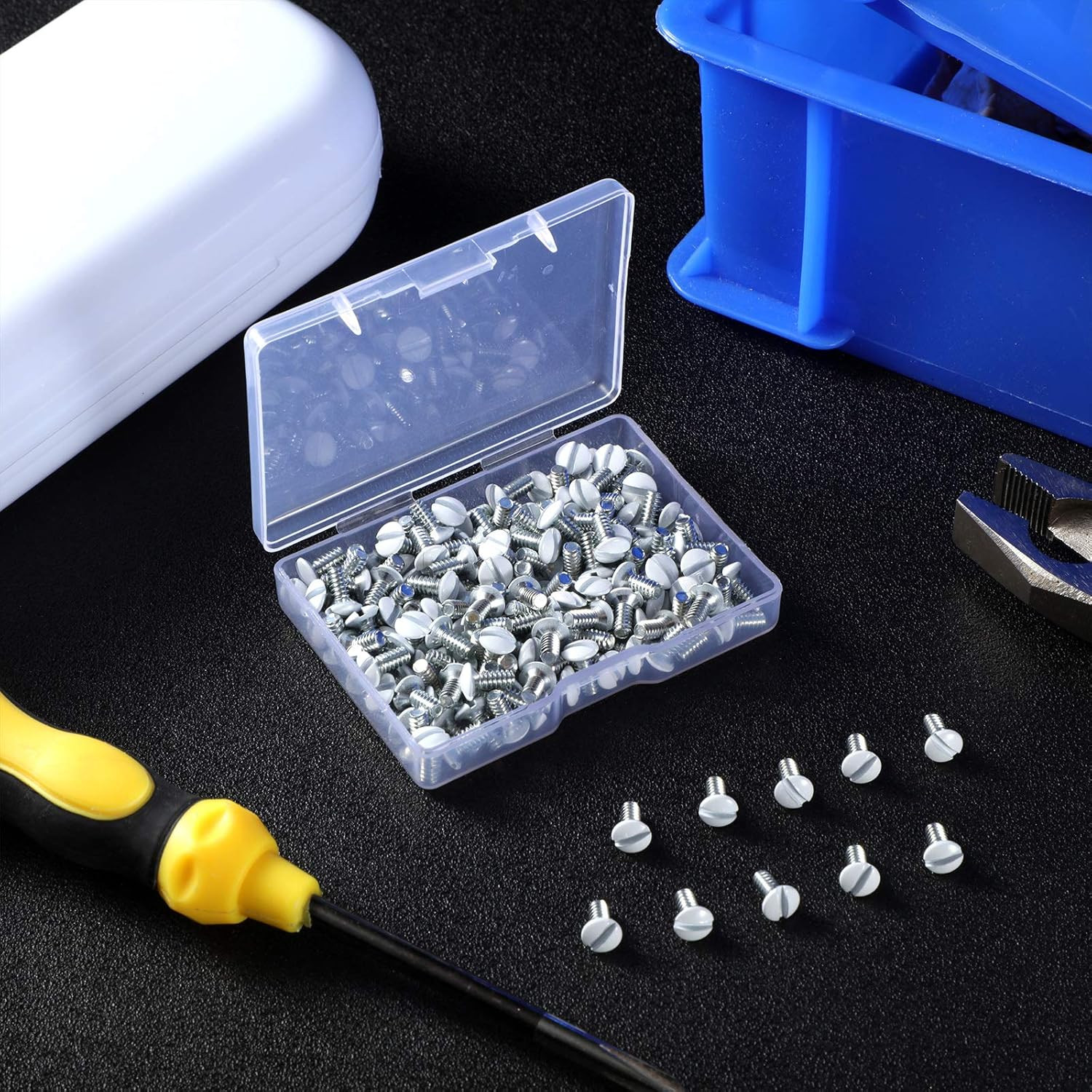 120 Pcs Wall Switch Plate Screws 5/16 Inch Long 6-32 Thread Switch Cover Metal..