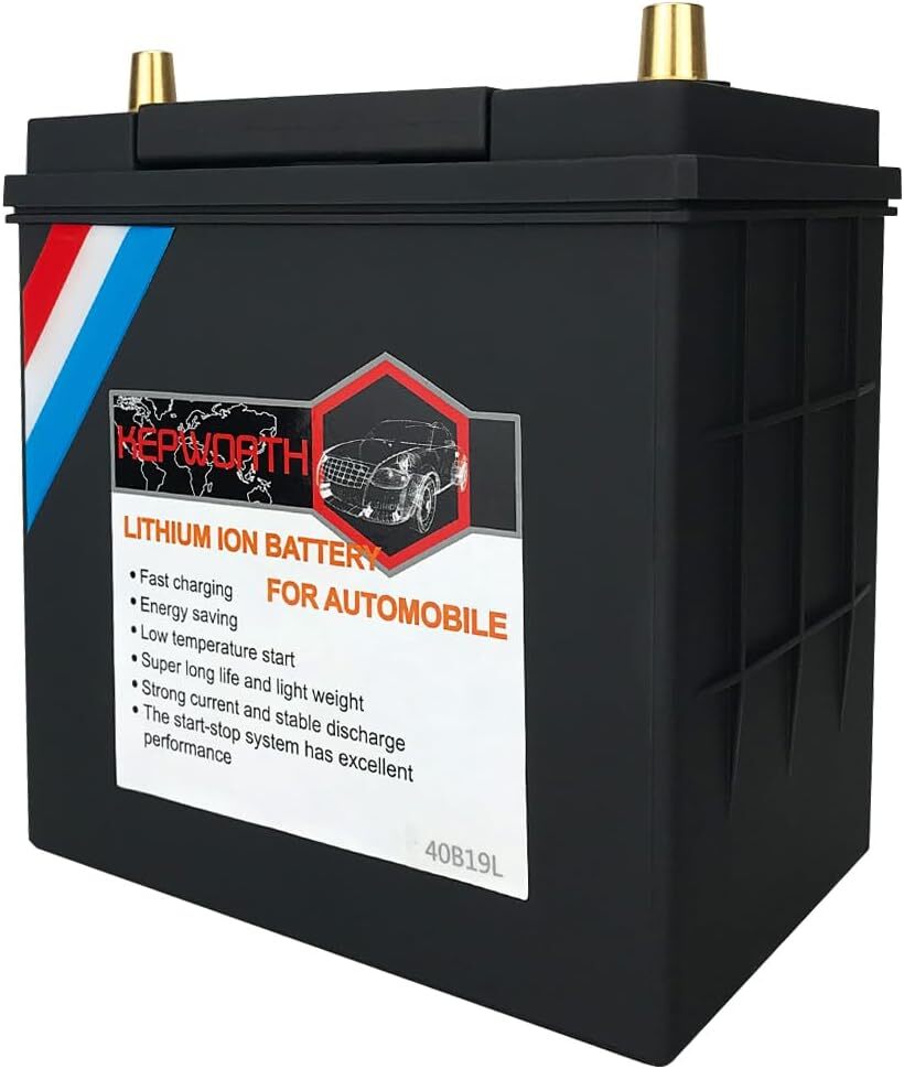 40B19R 12V 20Ah 680CCA Automobile Lithium Battery LiFePO4 BMS Replace Lead Acid