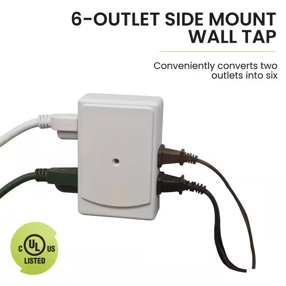 6-Outlet Side Mount Wall Tap