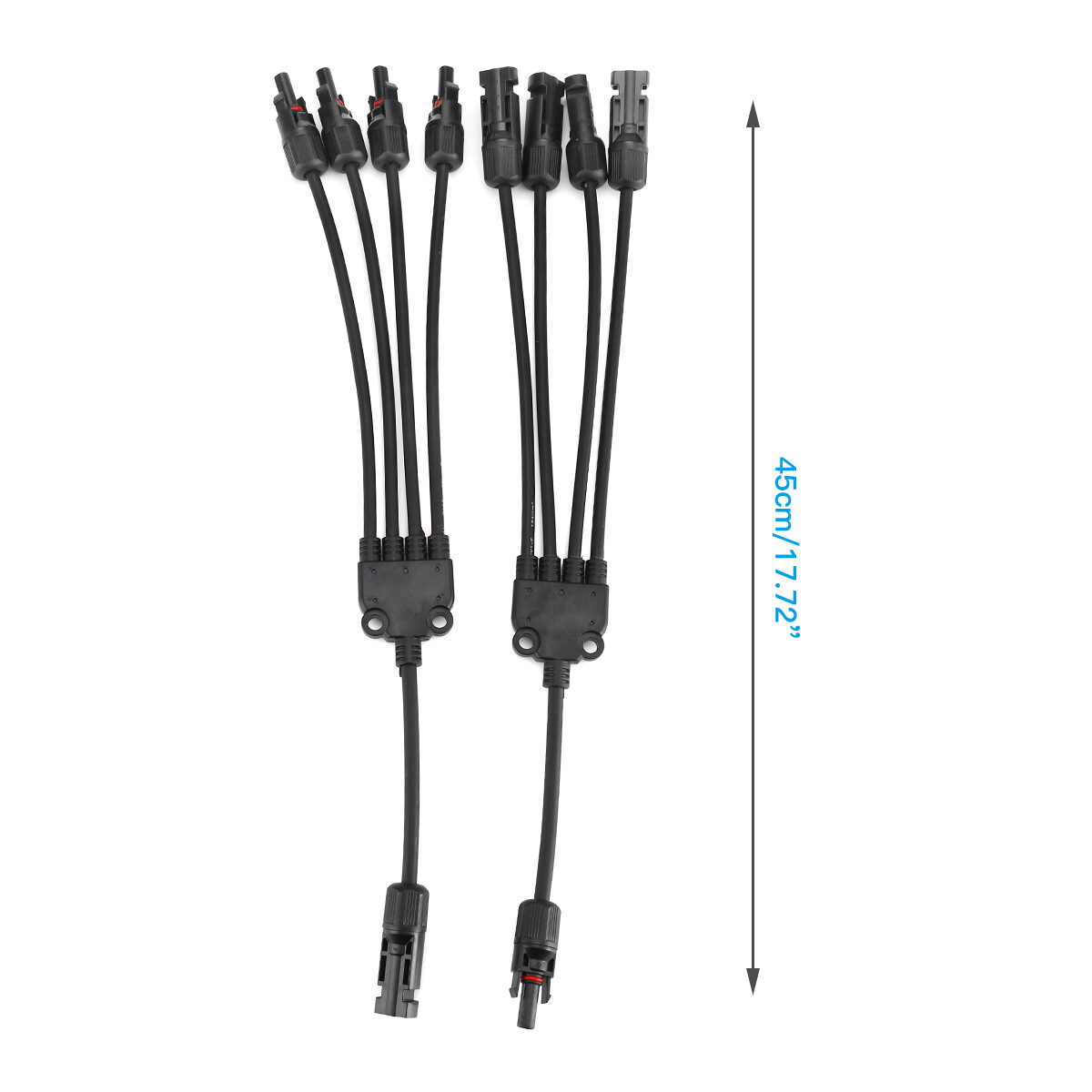 Solar Panel Connectors Y Branch Parallel Adapter Cable Wire Plug Tool Kit B2
