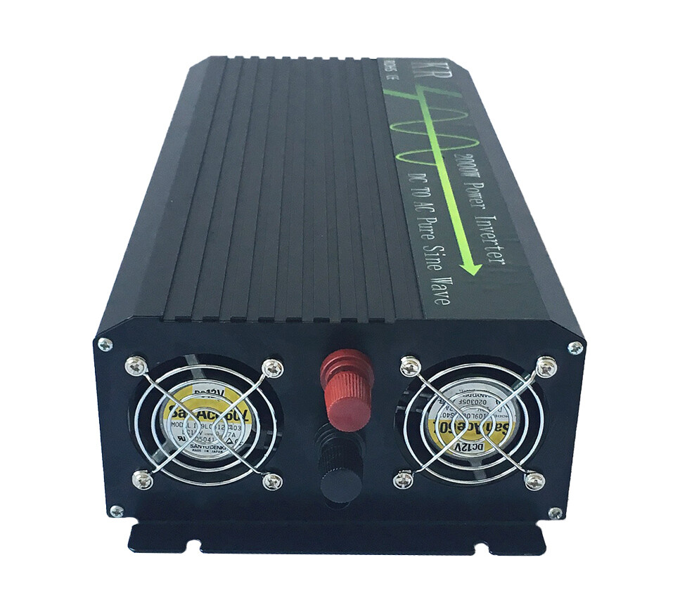1000W 1500W 2000W Pure Sine Wave Power Inverter 12V 24V DC to 120V AC US Stock