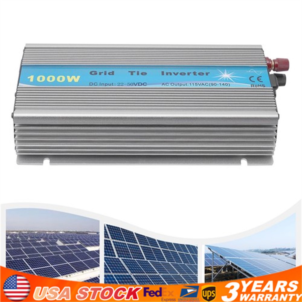 1KW Solar Grid Tie Inverter Dc22-50v to Ac90-140v Pure Sine Micro Wave Inverter